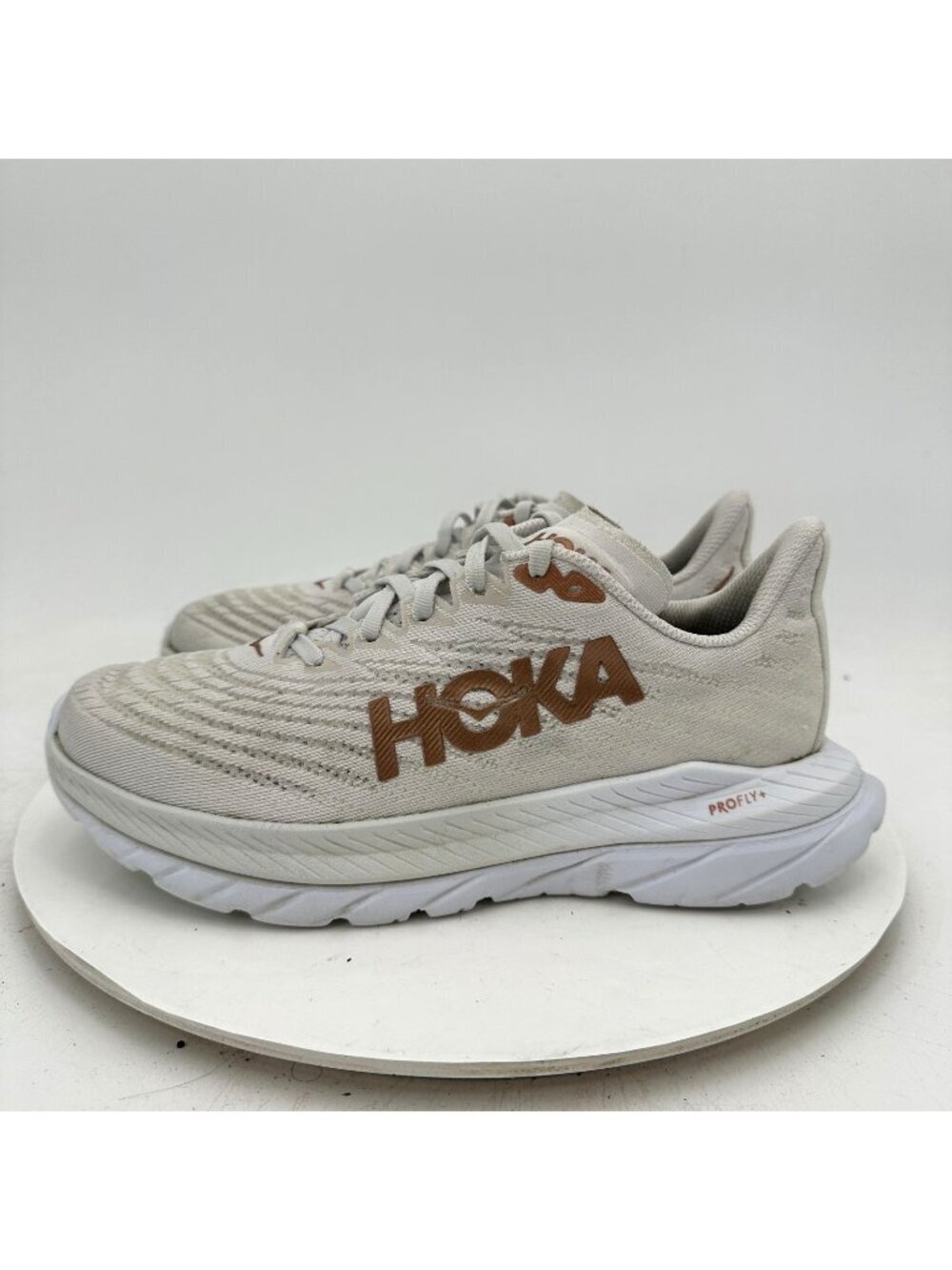 Hoka One One Mach 5 Women Size 7B 1127894-WCPP White Copper Running Shoes